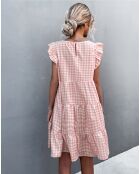 Robe Adelia rose/imprimé