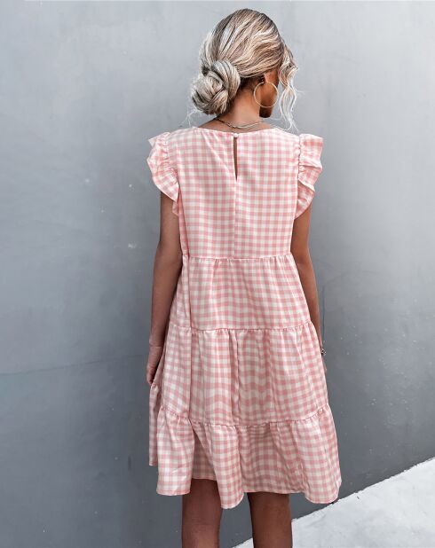 Robe Adelia rose/imprimé
