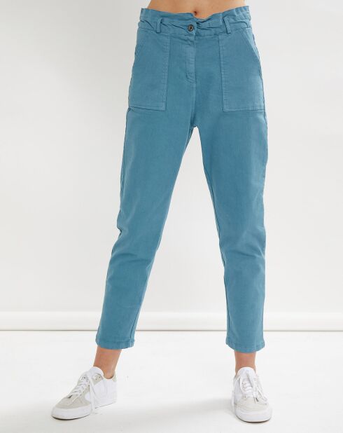 Pauline paperbag blauwe broek