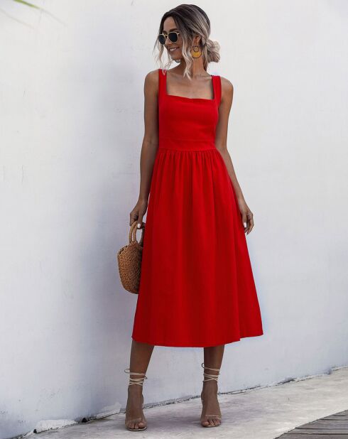 Robe Alhertine rouge