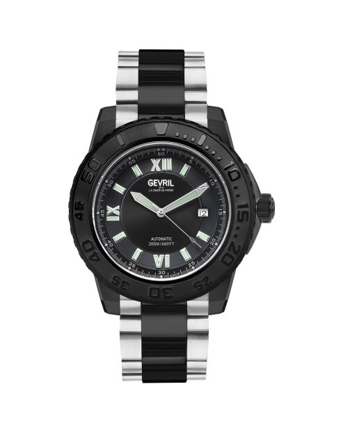 Montre Seacloud Homme Automatique en Acier noir/argenté