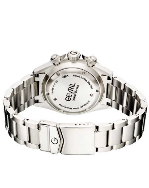 Automatisch Wall Street herenhorloge van zilverstaal