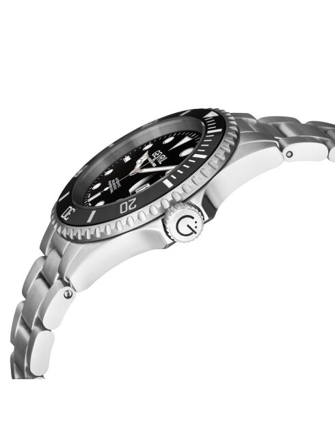 Automatisch Wall Street herenhorloge van zilverstaal