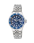 Automatisch Wall Street herenhorloge van zilverstaal