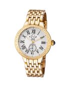 Astor Quarzuhr für Damen, aus Stahl und Diamanten, 0,25 Karat Gold