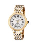 Astor Quarzuhr für Damen, aus Stahl und Diamanten, 0,25 Karat Gold/Silber