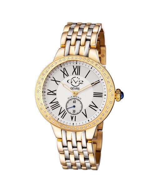 Astor Quarzuhr für Damen, aus Stahl und Diamanten, 0,25 Karat Gold/Silber