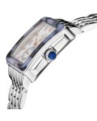 Montre Bari Tortoise Femme Quartz en Acier & Diamants 0.117 ct argentée