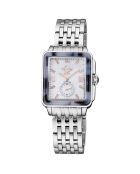 Montre Bari Tortoise Femme Quartz en Acier & Diamants 0.117 ct argentée