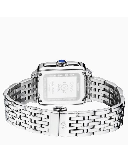 Montre Bari Tortoise Femme Quartz en Acier & Diamants 0.117 ct argentée