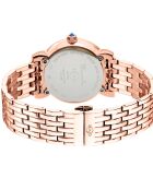 Montre Marsala Femme Quartz en Acier & Diamants 0.4 ct rose doré