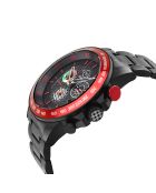 Montre Scuderia Homme Quartz en Acier noire