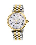 Montre Florence Femme Quartz en Acier & Diamants 0.013 ct doré/argenté