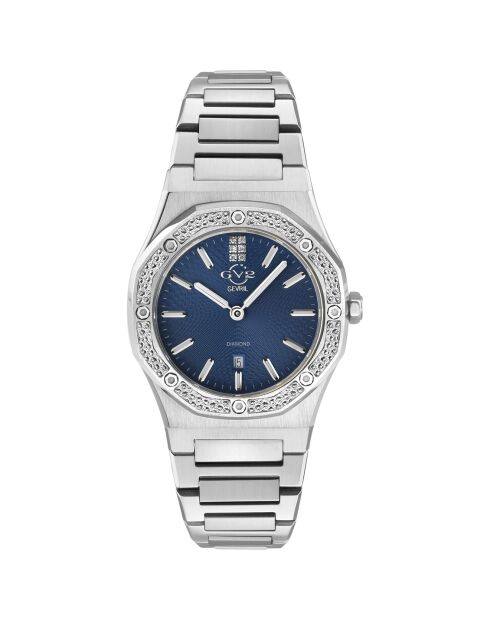 Montre Palmanova Femme Quartz en Acier & Diamants 0.03 ct argentée