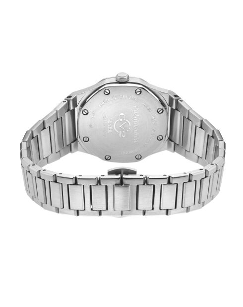 Montre Palmanova Femme Quartz en Acier & Diamants 0.03 ct argentée