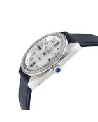 Montre Palermo Femme Quartz en Cuir, Diamants 0.0316 ct & Pierres Précieuses bleue