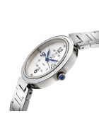 Piemonte kwartshorloge voor dames in staal en diamanten, 0,6 kt zilver