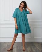 Robe 100% Lin Esty verte