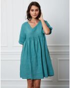 Robe 100% Lin Esty verte