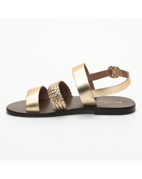 Sandales Cavery doré/noir