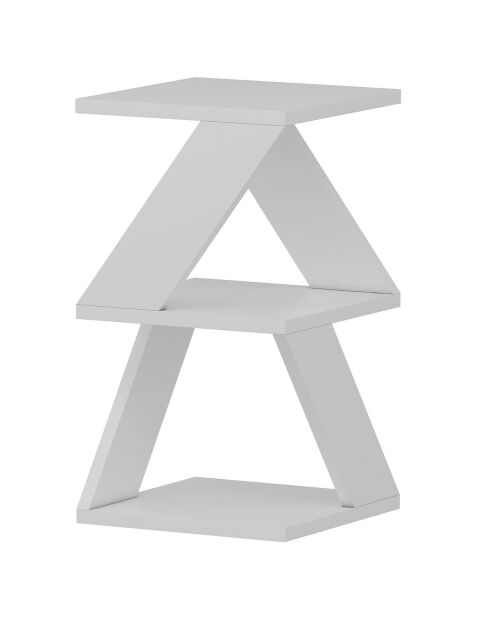 Table d'appoint Albeni blanche - 30x50x30 cm
