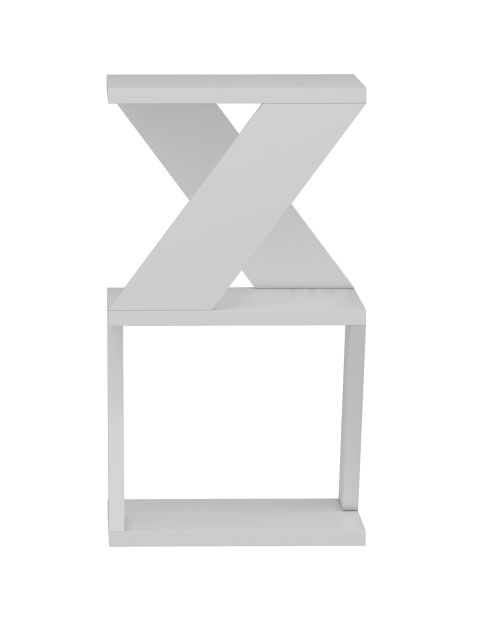 Table d'appoint Albeni blanche - 30x50x30 cm