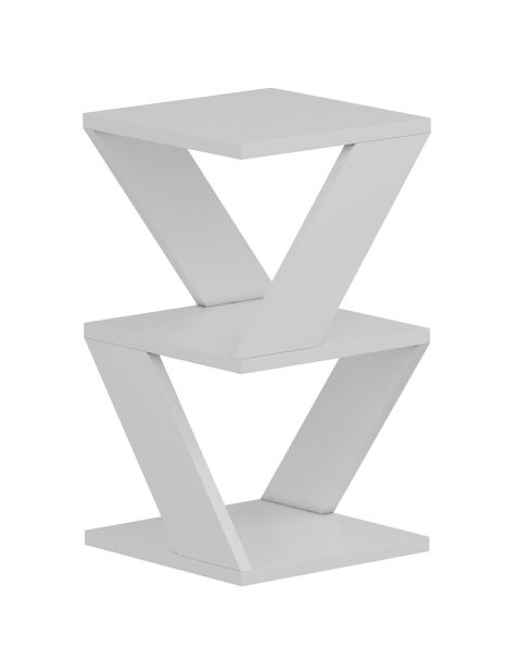 Table d'appoint Albeni blanche - 30x50x30 cm