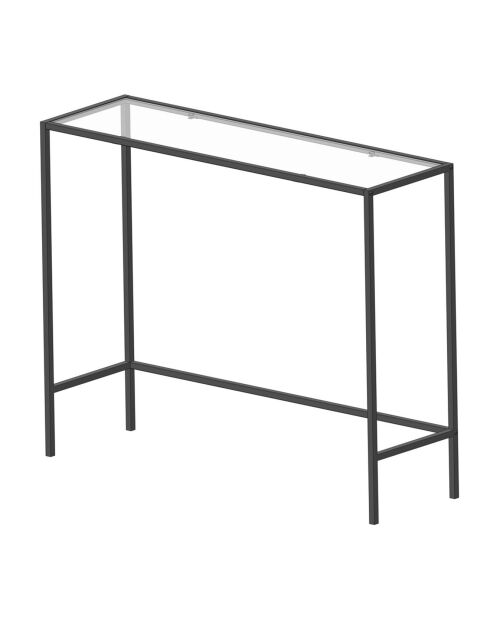 Console Canvas noire - 100x80x30 cm