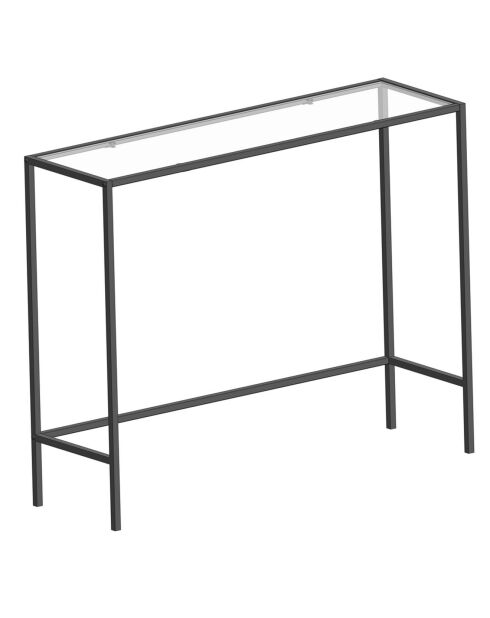 Console Canvas noire - 100x80x30 cm