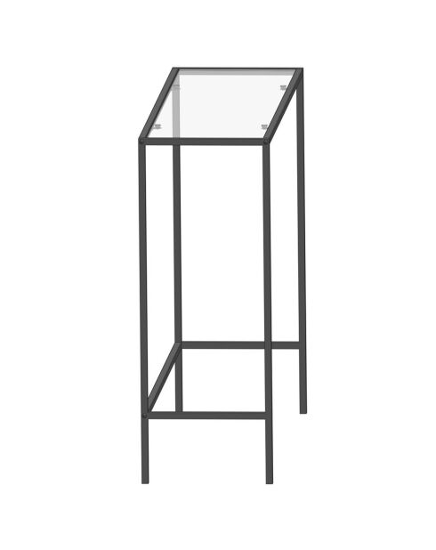 Console Canvas noire - 100x80x30 cm
