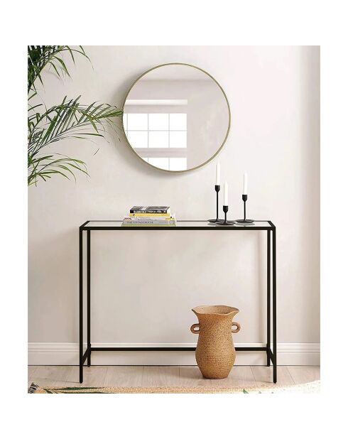 Console Canvas noire - 100x80x30 cm