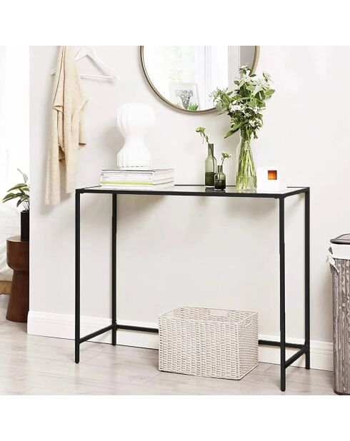 Console Canvas noire - 100x80x30 cm