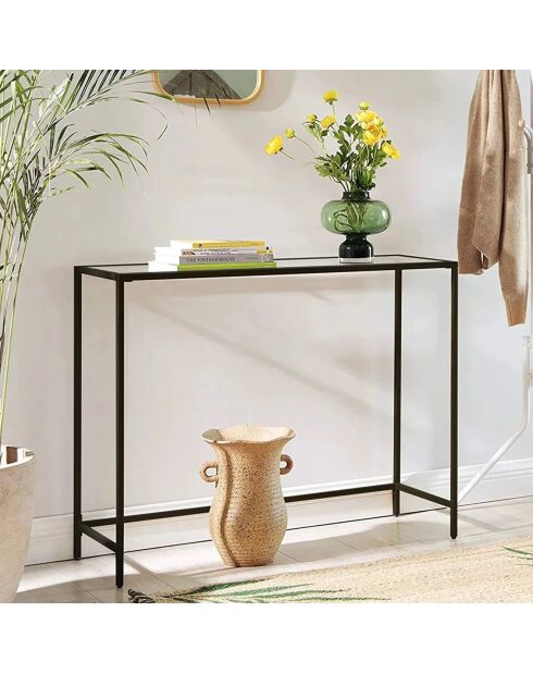 Console Canvas noire - 100x80x30 cm
