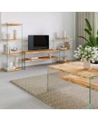 Meuble TV Niagara chêne - 120x45x35 cm