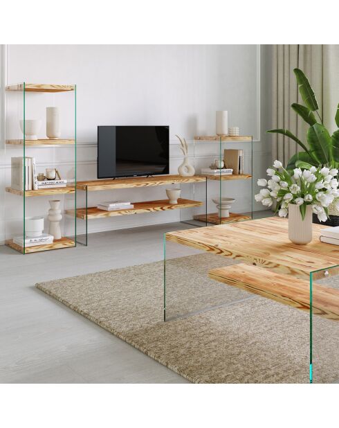 Meuble TV Niagara chêne - 120x45x35 cm