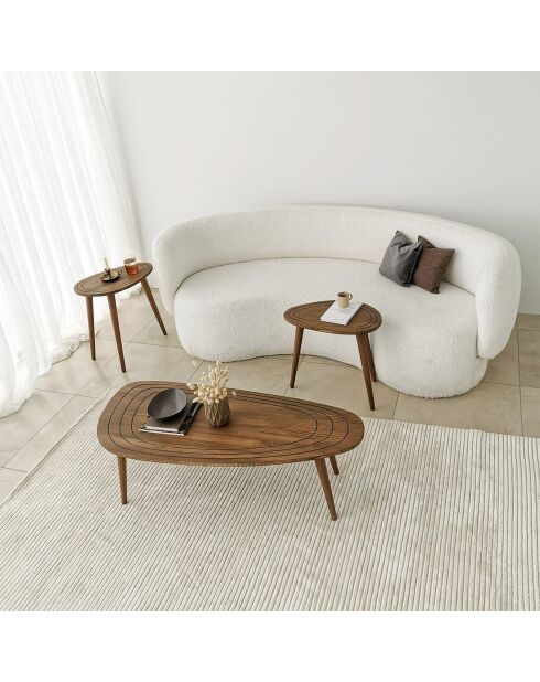 Table basse Sweet noyer - 115x38x50 cm