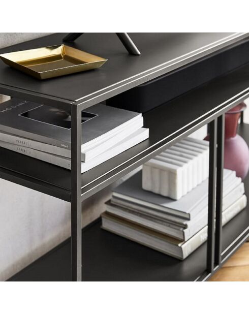 Console Venedik noire - 110x78x30 cm