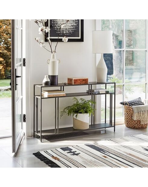 Console Venedik noire - 110x78x30 cm