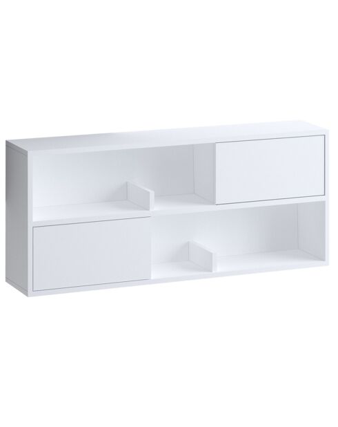Etagère murale Forkis blanche - 120x50x22 cm