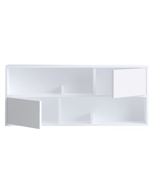 Etagère murale Forkis blanche - 120x50x22 cm