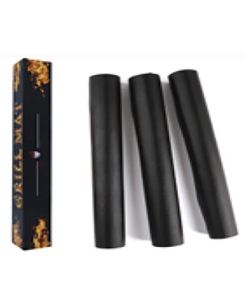 4 Feuilles de cuisson spécial Barbecue noires - 40x33 cm