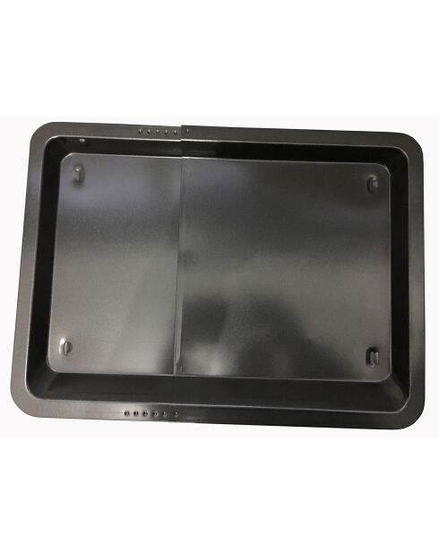 Plaque à four extensible noir - 55x33x3 cm