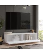 Meuble TV FN1 blanc - 140x38.2x35.5 cm