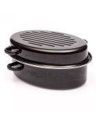 Cocotte ovale induction noire - 11.2 L