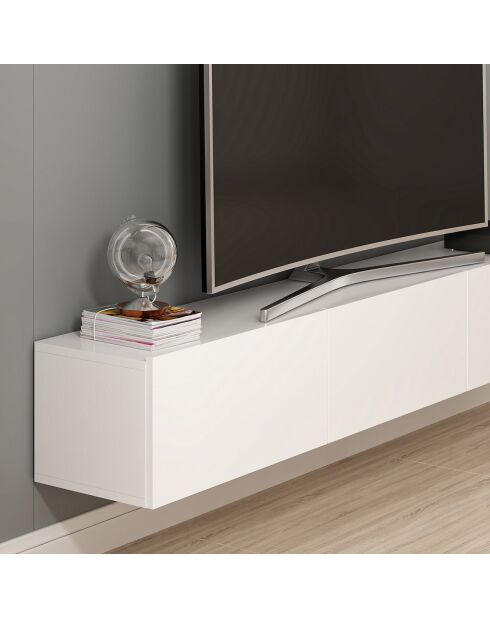 Meuble TV Rigel noyer - 180x30x32 cm