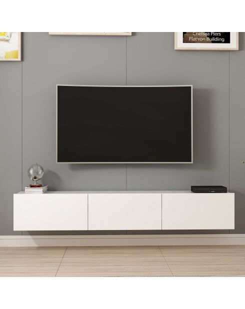 Meuble TV Rigel noyer - 180x30x32 cm