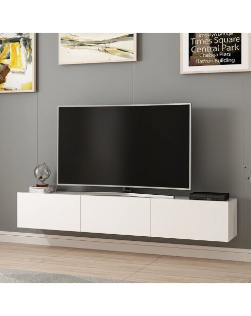Meuble TV Rigel noyer - 180x30x32 cm