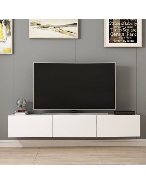 Meuble TV Rigel noyer - 180x30x32 cm