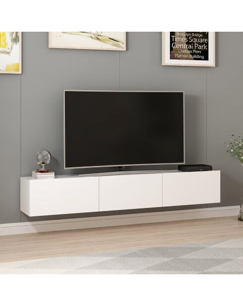 Meuble TV Rigel noyer - 180x30x32 cm