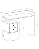 Bureau Puuk chêne - 100x80x45 cm